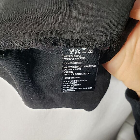 Urban Outfitters One shoulder black club top Large - Picture 2 of 6